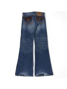Vintage EDWIN 503 Blue trip flap Pocket Flared Bootcut style